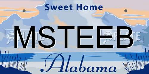 MSTEEB Alabama License Plate