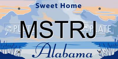 MSTRJ Alabama License Plate