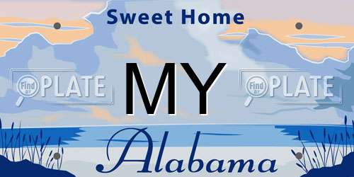 MY Alabama License Plate