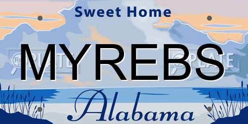 MYREBS Alabama License Plate