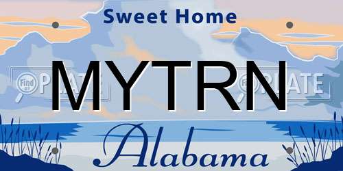 MYTRN Alabama License Plate