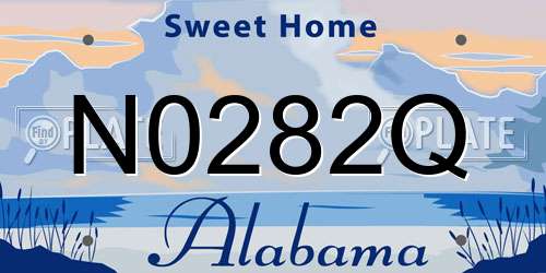 N0282Q Alabama License Plate