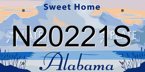 N20221S Alabama License Plate