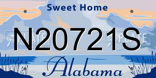 N20721S Alabama License Plate
