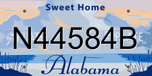 N44584B Alabama License Plate