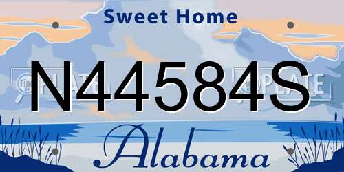 N44584S Alabama License Plate