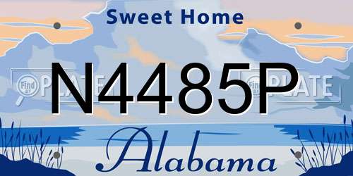 N4485P Alabama License Plate