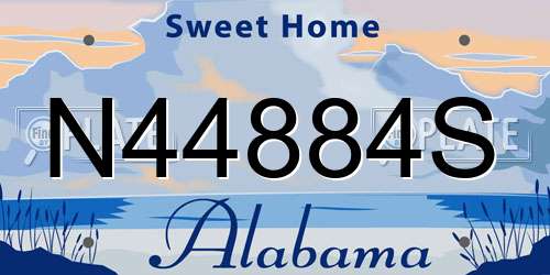 N44884S Alabama License Plate