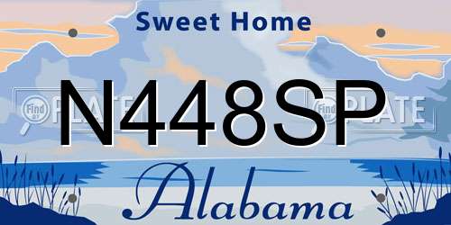 N448SP Alabama License Plate