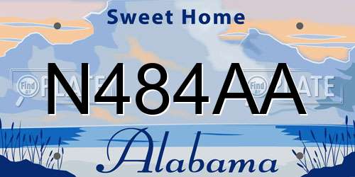 N484AA Alabama License Plate
