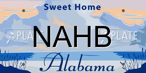 NAHB Alabama License Plate