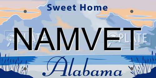 NAMVET Alabama License Plate