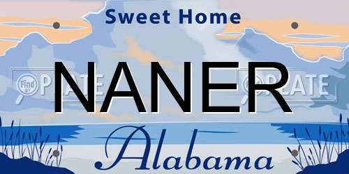NANER Alabama License Plate