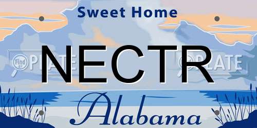NECTR Alabama License Plate