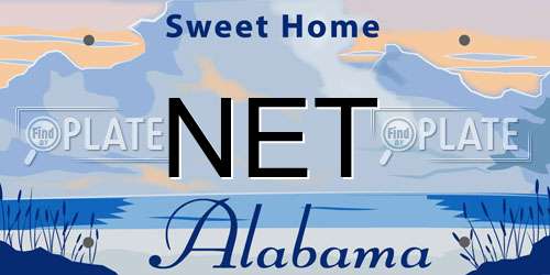 NET Alabama License Plate
