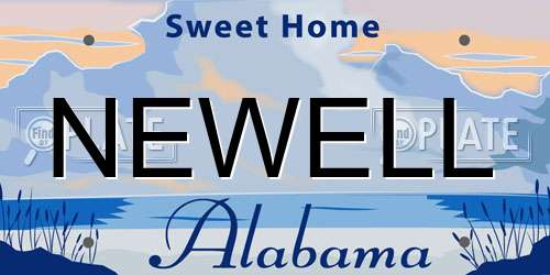 NEWELL Alabama License Plate