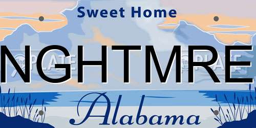 NGHTMRE Alabama License Plate