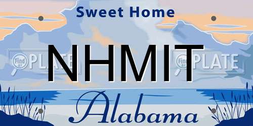 NHMIT Alabama License Plate