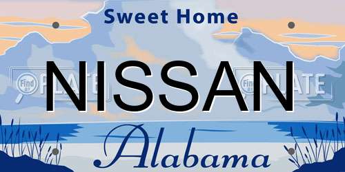 NISSAN Alabama License Plate