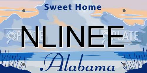 NLINEE Alabama License Plate
