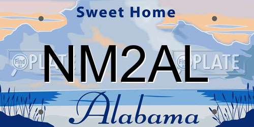 NM2AL Alabama License Plate