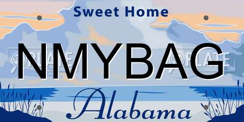 NMYBAG Alabama License Plate