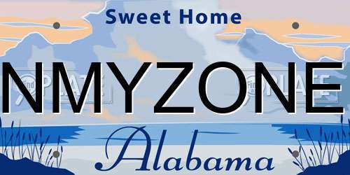 NMYZONE Alabama License Plate