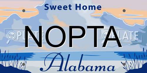 NOPTA Alabama License Plate