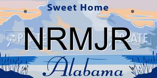 NRMJR Alabama License Plate