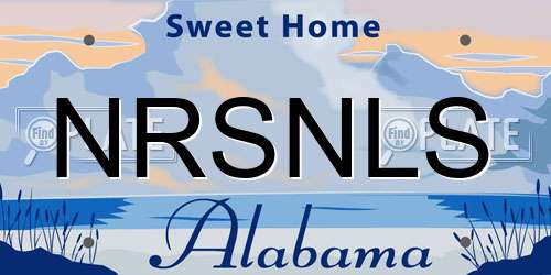NRSNLS Alabama License Plate