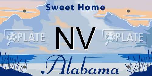 NV Alabama License Plate