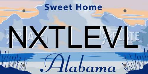 NXTLEVL Alabama License Plate