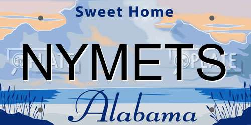 NYMETS Alabama License Plate