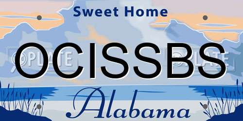 OCISSBS Alabama License Plate