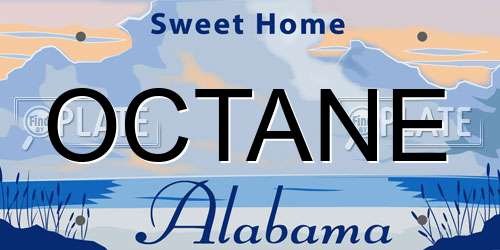 OCTANE Alabama License Plate