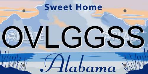 OVLGGSS Alabama License Plate