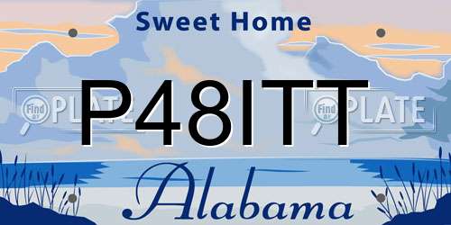 P48ITT Alabama License Plate