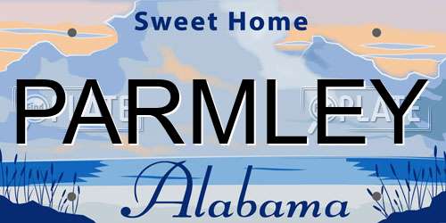 PARMLEY Alabama License Plate