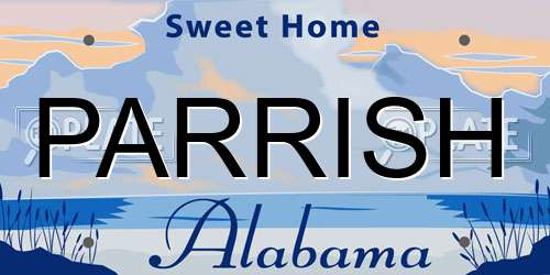 PARRISH Alabama License Plate
