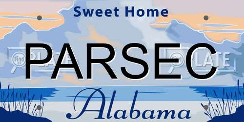 PARSEC Alabama License Plate