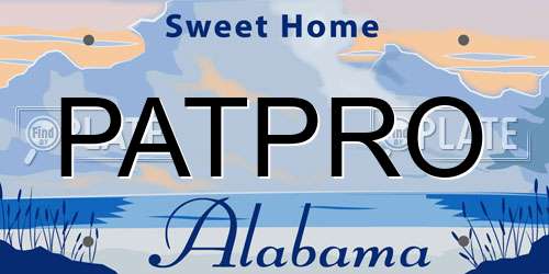 PATPRO Alabama License Plate