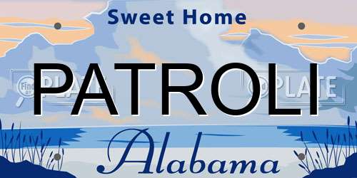 PATROLI Alabama License Plate