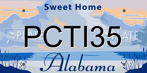 PCTI35 Alabama License Plate