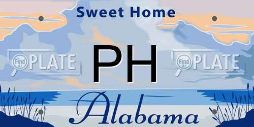 PH Alabama License Plate