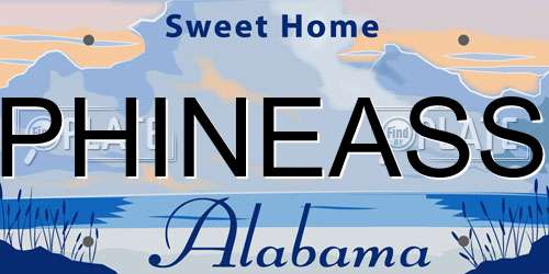 PHINEASS Alabama License Plate
