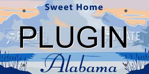 PLUGIN Alabama License Plate