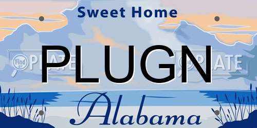 PLUGN Alabama License Plate