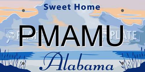 PMAMU Alabama License Plate