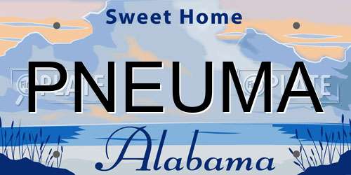 PNEUMA Alabama License Plate