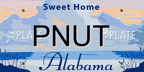 PNUT Alabama License Plate